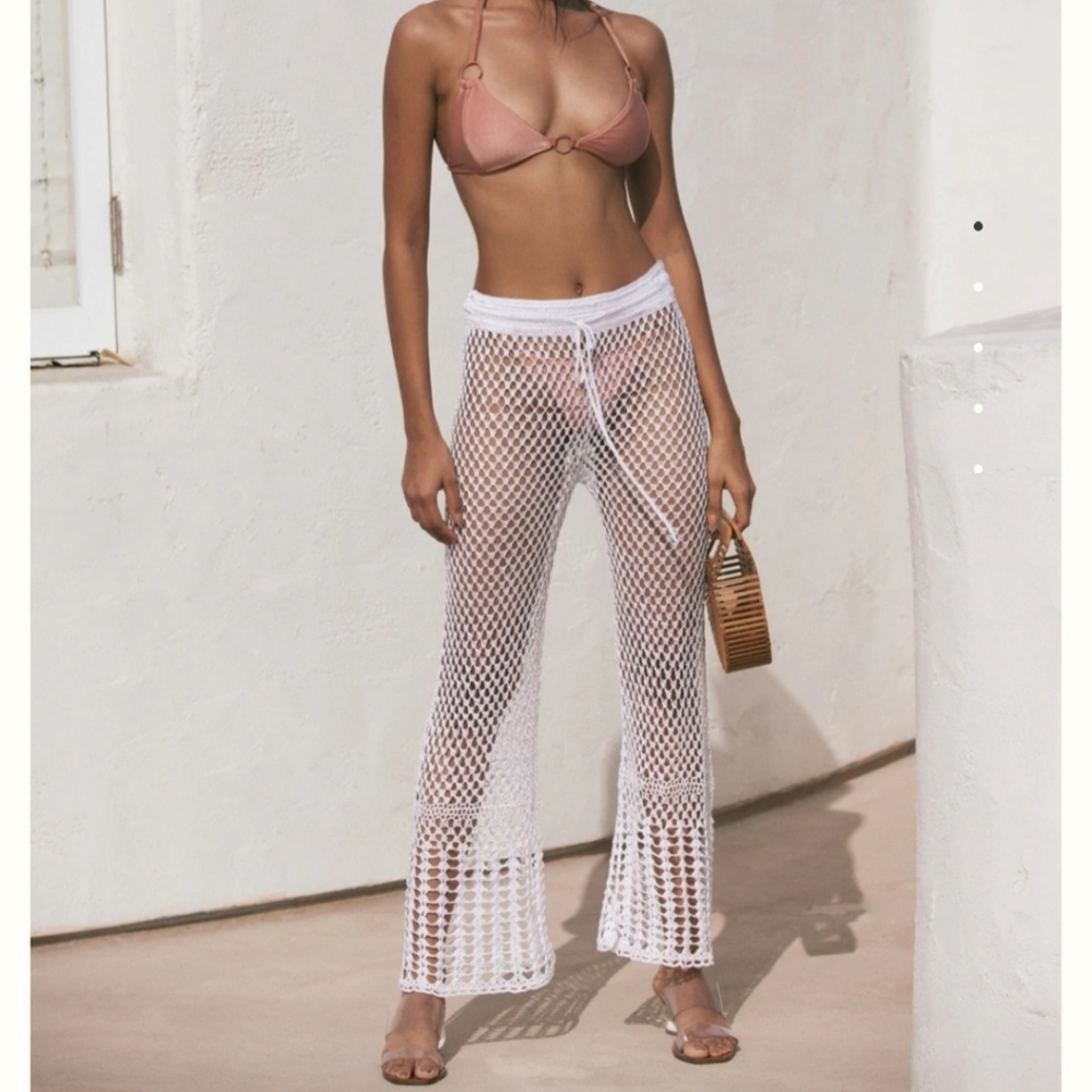 Cult Gaia Iriel Crochet Pants Size L NWT